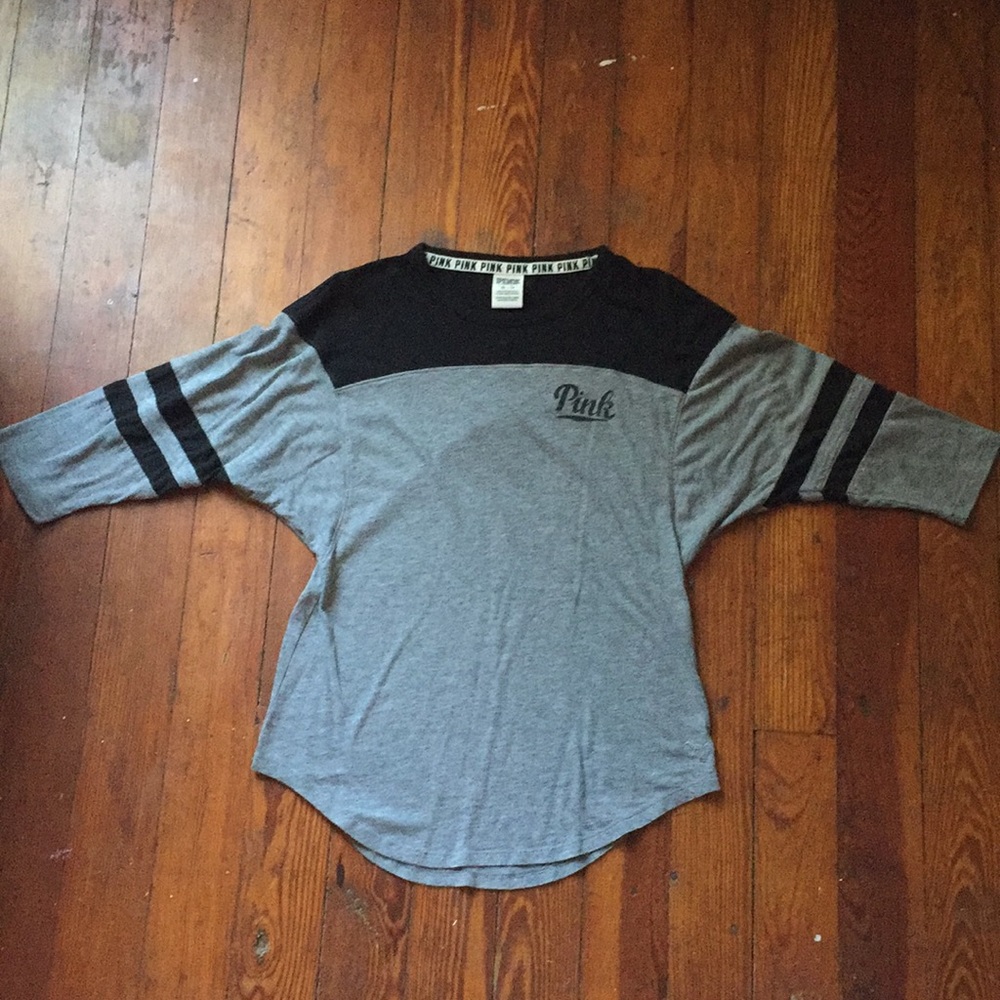 Victoria’s Secret Pink Baseball Tee XS Extra Small